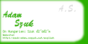 adam szuk business card